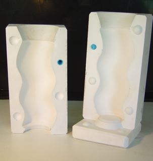 Curvy vase mould. CP Ceramics