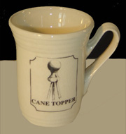 CP Ceramics; Cane topper mug