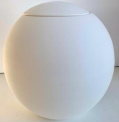 Large Sphere Slip Cast Pot